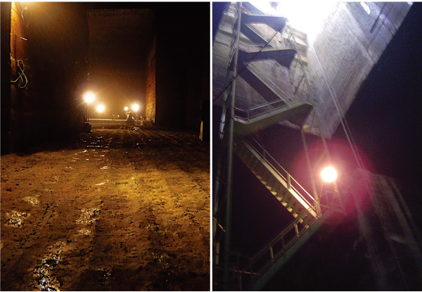 坑内掘り採掘場